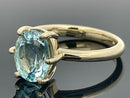 RING GR.18 (57)AUS 585/- GELBGOLD mit Santa Maria Aquamarin (ca. 2,30 ct.)