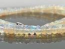 COLLIER 925/- SILBER RHODINIERT MIT ÄTHIOPISCHER OPAL
