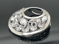 ANHÄNGER AUS 925/- SILBER RHODINIERT MIT ZIRKONIA