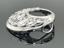 ANHÄNGER AUS 925/- SILBER RHODINIERT MIT ZIRKONIA