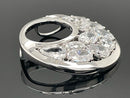 ANHÄNGER AUS 925/- SILBER RHODINIERT MIT ZIRKONIA