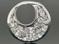 ANHÄNGER AUS 925/- SILBER RHODINIERT MIT ZIRKONIA