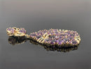 ANHÄNGER AUS 925/- SILBER VERGOLDET MIT AMETHYST