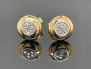 OHRSTECKER AUS 925/- SILBER VERGOLDET MIT DIAMANTEN