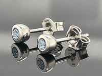OHRSTECKER AUS 950/- PLATIN MIT OSMIUM