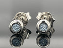 OHRSTECKER AUS 950/- PLATIN MIT OSMIUM