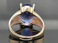 RING GR.18 (56) AUS 585/- GELBGOLD MIT TANSANIT AAAAA ( CA. 7,00 ct.)