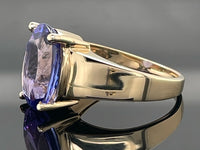 RING GR.18 (56) AUS 585/- GELBGOLD MIT TANSANIT AAAAA ( CA. 7,00 ct.)