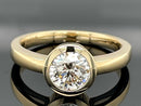 RING AUS 585/- GELBGOLD mit Brillant (ca. 1,2 ct.)