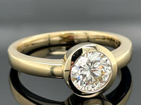 RING AUS 585/- GELBGOLD mit Brillant (ca. 1,2 ct.)