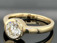 RING AUS 585/- GELBGOLD mit Brillant (ca. 1,2 ct.)