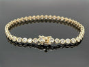 ARMBAND AUS 585/- GELBGOLD MIT BRILLANTEN