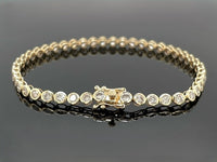 ARMBAND AUS 585/- GELBGOLD MIT BRILLANTEN