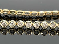 ARMBAND AUS 585/- GELBGOLD MIT BRILLANTEN