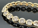 ARMBAND AUS 585/- GELBGOLD MIT BRILLANTEN