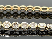 ARMBAND AUS 585/- GELBGOLD MIT BRILLANTEN