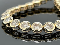 ARMBAND AUS 585/- GELBGOLD MIT BRILLANTEN