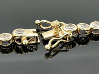 ARMBAND AUS 585/- GELBGOLD MIT BRILLANTEN