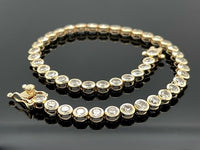 ARMBAND AUS 585/- GELBGOLD MIT BRILLANTEN