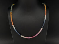 COLLIER 375/- GELBGOLD MIT MULTI SAPHIR ( GES.CA. 43,0 ct.)