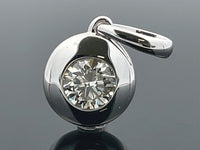 ANHÄNGER AUS 585/- WEISSGOLD mit Brillant (ca. 0,30 ct.)