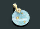 ANHÄNGER AUS 375/- GELBGOLD mit Opaltriplette (ca. 19,55 ct.)