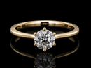 SOLITÄR RING GR. 18 ( CA.56) AUS 585/- GELBGOLD mit Brillant (ca. 1,06 ct.)