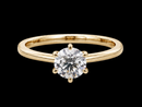 SOLITÄR RING GR. 18 ( CA.56) AUS 585/- GELBGOLD mit Brillant (ca. 1,06 ct.)