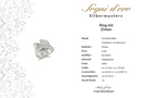 RING AUS 925/- SILBER RHODINIERT MIT ZIRKON ( GES. CA.0,11 ct.)