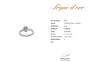 RING AUS 950/- PLATIN MIT OSMIUM