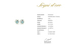 OHRSTECKER AUS 950/- PLATIN MIT OSMIUM
