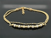 2-RHG. ARMBAND AUS 925/-SILBER GELBVERGOLDET