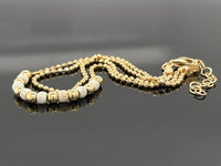 2-RHG. ARMBAND AUS 925/-SILBER GELBVERGOLDET