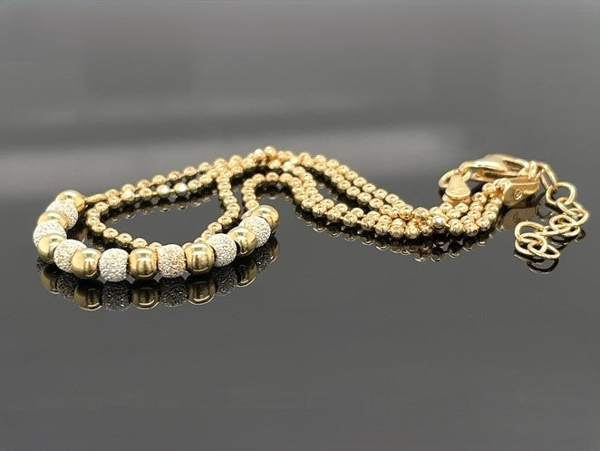 2-RHG. ARMBAND AUS 925/-SILBER GELBVERGOLDET