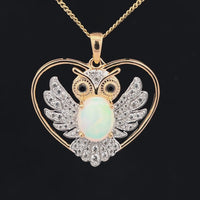 ANHÄNGER AUS 925/- SILBER VERGOLDET MIT ÄTHIOP. OPAL, SPINELL & ZIRKON