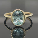 RING AUS 585/- GELBGOLD SANTA MARIA AQUAMARIN (CA.3,20 ct.)