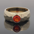 RING AUS 375/- GELBGOLD MIT FEUEROPAL (CA.0,30 ct.)