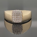 RING AUS 375/- GELBGOLD MIT SAPHIR WEIß (GES.CA.0,41 ct.)