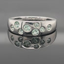 RING AUS 375/- WEIßGOLD MIT PARAIBA-TURMALIN (ges.ca. 0,45 ct.) (Kopie)
