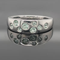 RING AUS 375/- WEIßGOLD MIT PARAIBA-TURMALIN (ges.ca. 0,45 ct.) (Kopie)