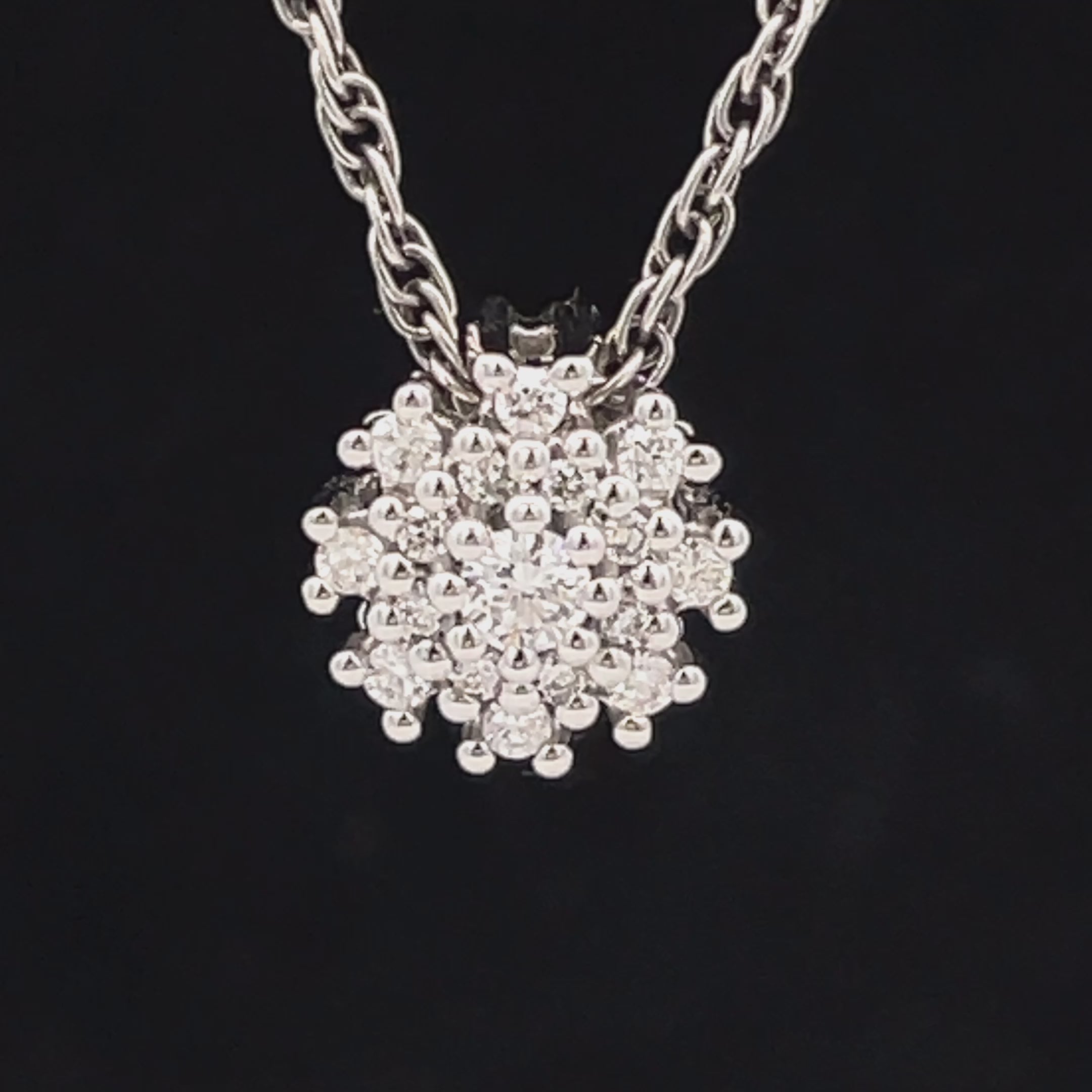 ANHÄNGER AUS 950/- PLATIN MIT BRILLANT LR (ges. ca.0,25 ct.)