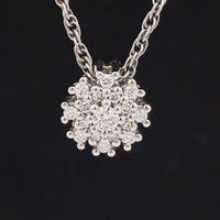 ANHÄNGER AUS 950/- PLATIN MIT BRILLANT LR (ges. ca.0,25 ct.)