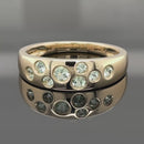 RING AUS 375/- GELBGOLD MIT PARAIBA-TURMALIN (ges.ca. 0,45 ct.)