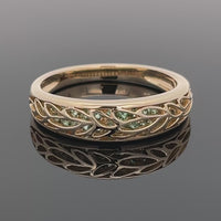RING AUS 375/- GELBGOLD mit Turmalin (ca. 0,510 ct.)