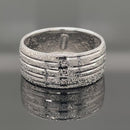 RING AUS 585/- WEIßGOLD DIAMANTIERT