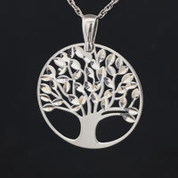 ANHÄNGER "LEBENSBAUM" AUS 925/- SILBER RHODINIERT