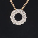 ANHÄNGER AUS 585/- GELBGOLD MIT DIAMANTEN ( GES.CA. 0,30 ct.)