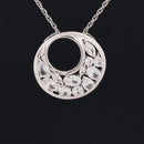 ANHÄNGER AUS 925/- SILBER RHODINIERT MIT ZIRKONIA