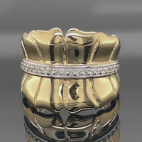 RING AUS 925/- SILBER VERGOLDET MIT ZIRKON