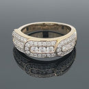 RING GR. 17 (54) AUS 585/- GELBGOLD mit Brillanten
